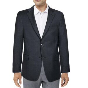 Tommy Hilfiger Men's Modern Fit Charcoal Twill Suit Jacket